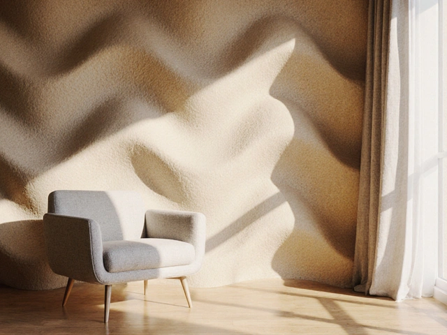 Vlnité stěny: jak přírodní textury oživí váš interiér