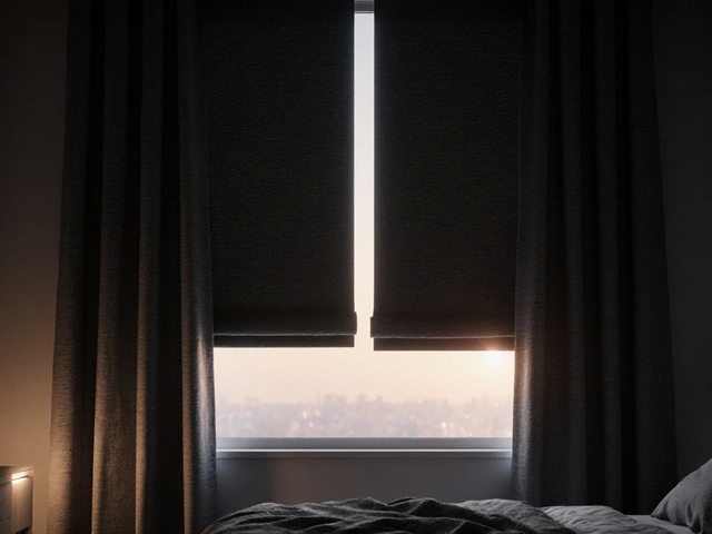 Závěsy a rolety v ložnici: jak vybrat skutečné zatemnění pro hluboký spánek