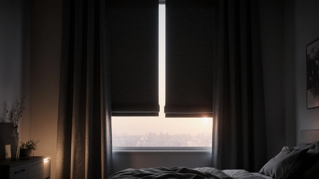 Závěsy a rolety v ložnici: jak vybrat skutečné zatemnění pro hluboký spánek