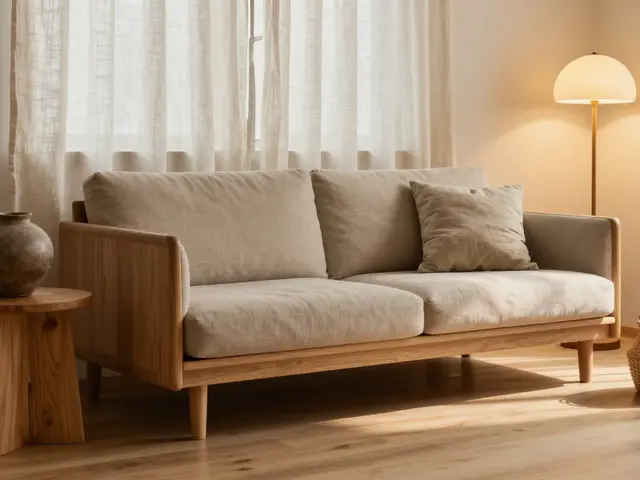 Japandi obývák: jak vytvořit klidný prostor s nízkým nábytkem a přírodními texturami