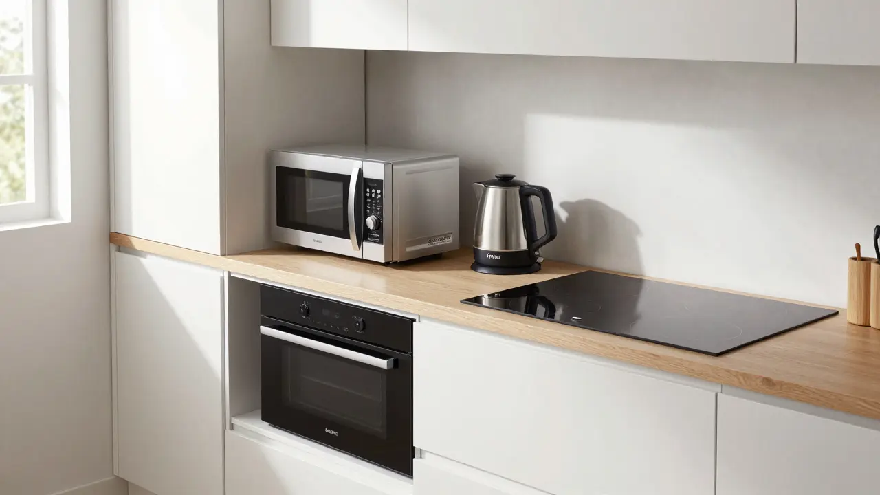 Kompaktní spotřebiče do malých kuchyní: Jak vybrat správné přístroje pro prostor pod 8 m²