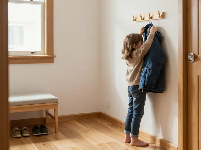 Bezpečné háčky v dětské výšce v předsíni: jak je správně instalovat a proč to stojí za to