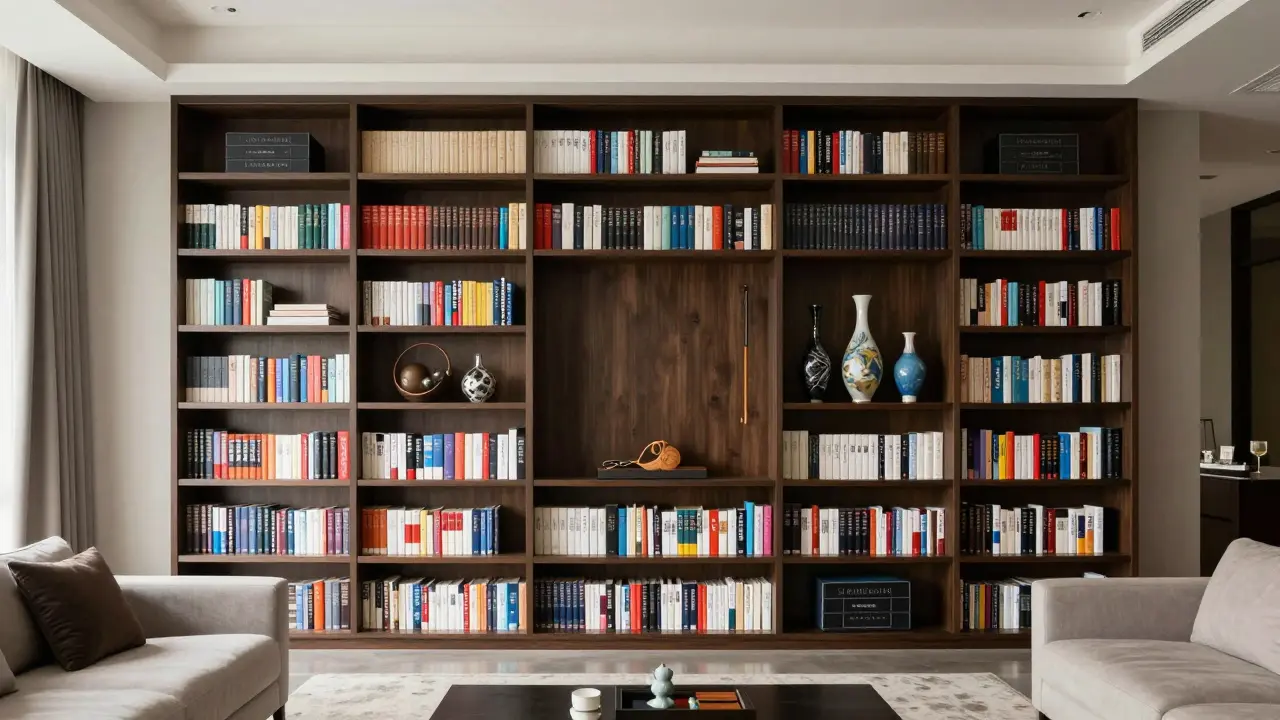 Knihovna v obýváku: Jak z ní udělat dominantní prvek interiéru
