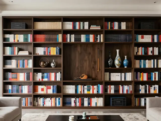 Knihovna v obýváku: Jak z ní udělat dominantní prvek interiéru
