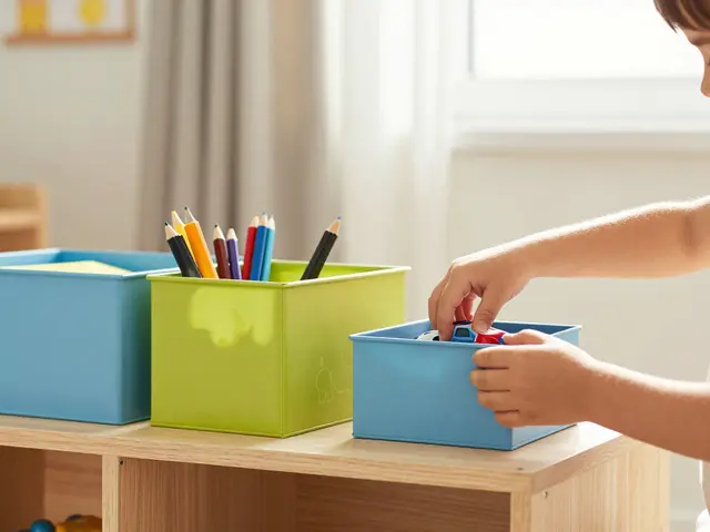 Úschova her a stavebnic v dětském pokoji: Jak na systém krabic, který funguje