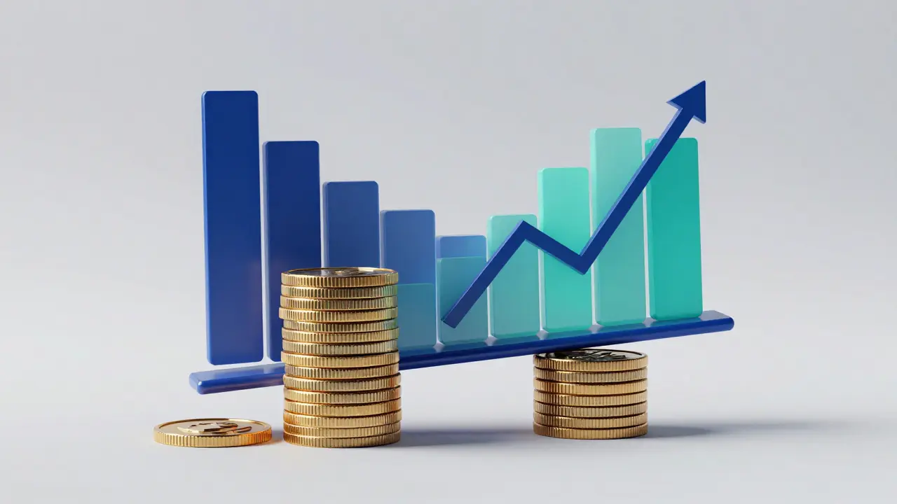 Abstraktní vizualizace finančních poměrů a dluhů