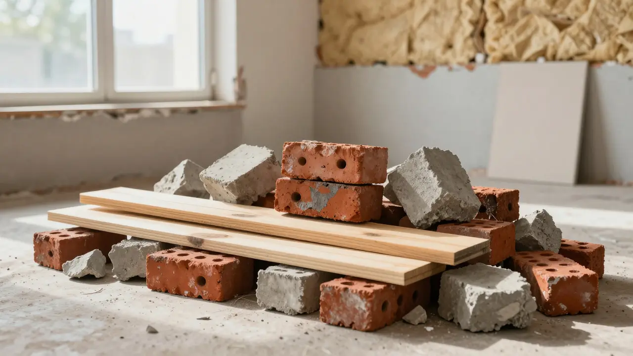 Recyklace stavebních materiálů při rekonstrukci: Úspory, ekologie a praktický návod