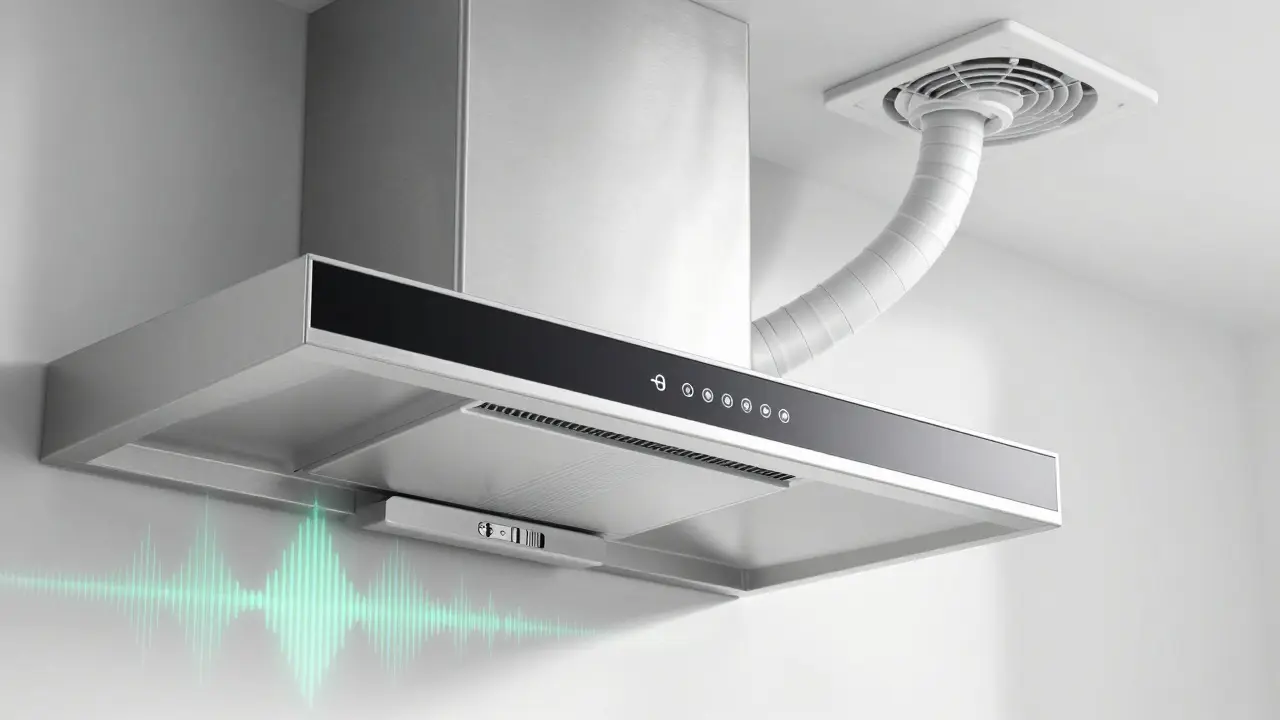 Tichý systém digestoře s externím ventilátorem