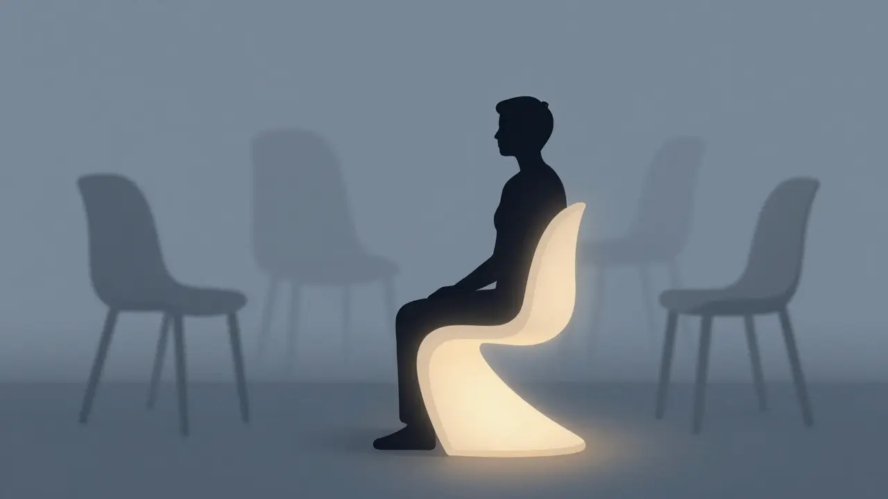 Ilustrace pohodlného sezení na kvalitní židli oproti nepohodlným alternativám